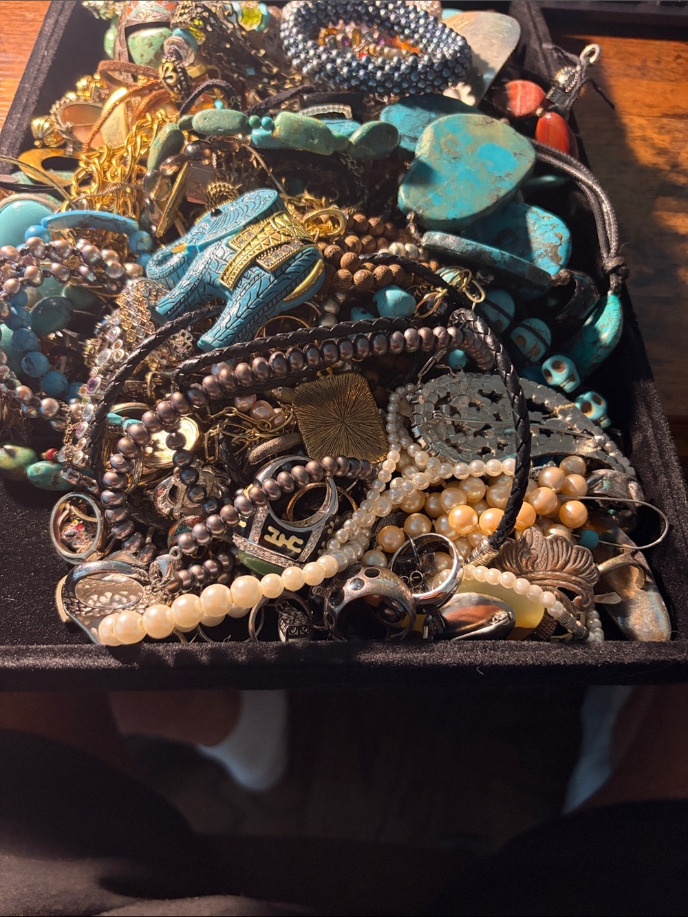 Mix of costume jewelry